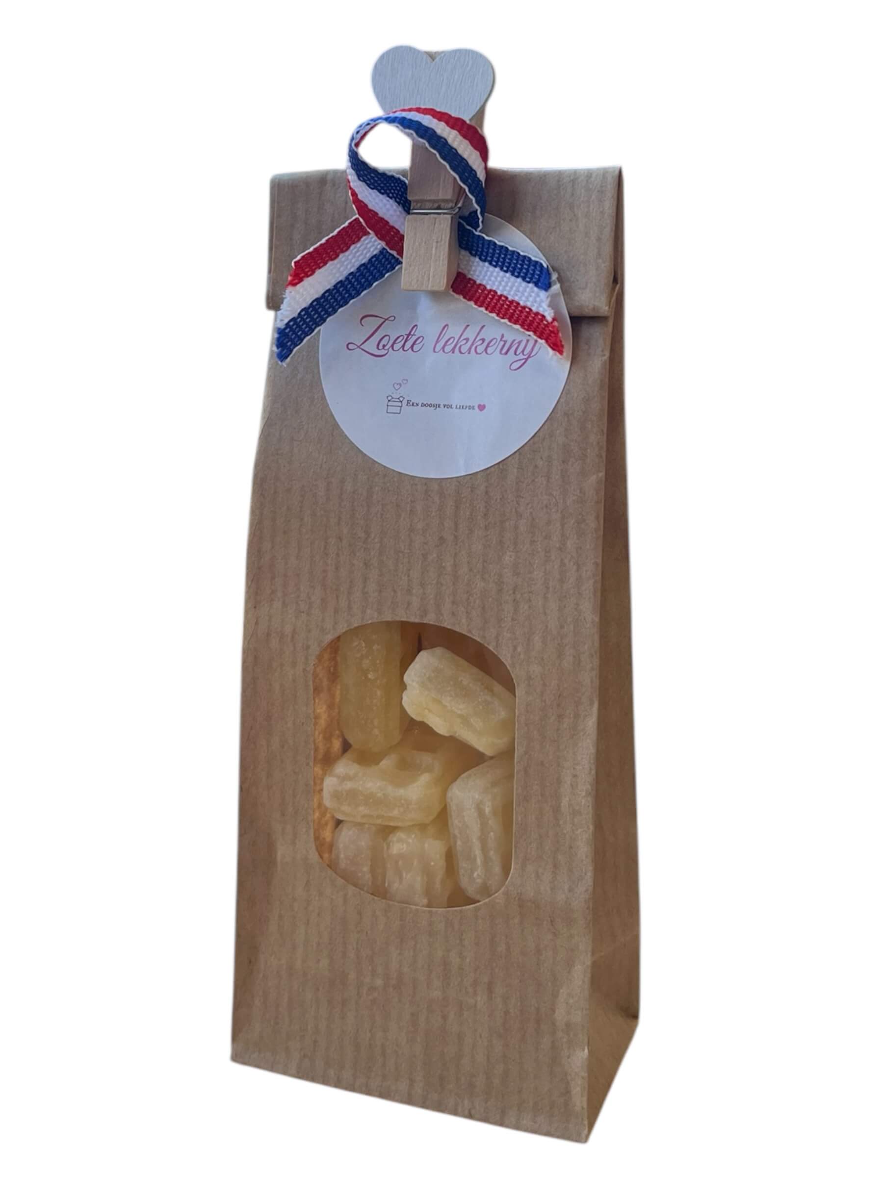 Zoete boterwafeltjes, in Hollands thema, voor brievenbuscadeau