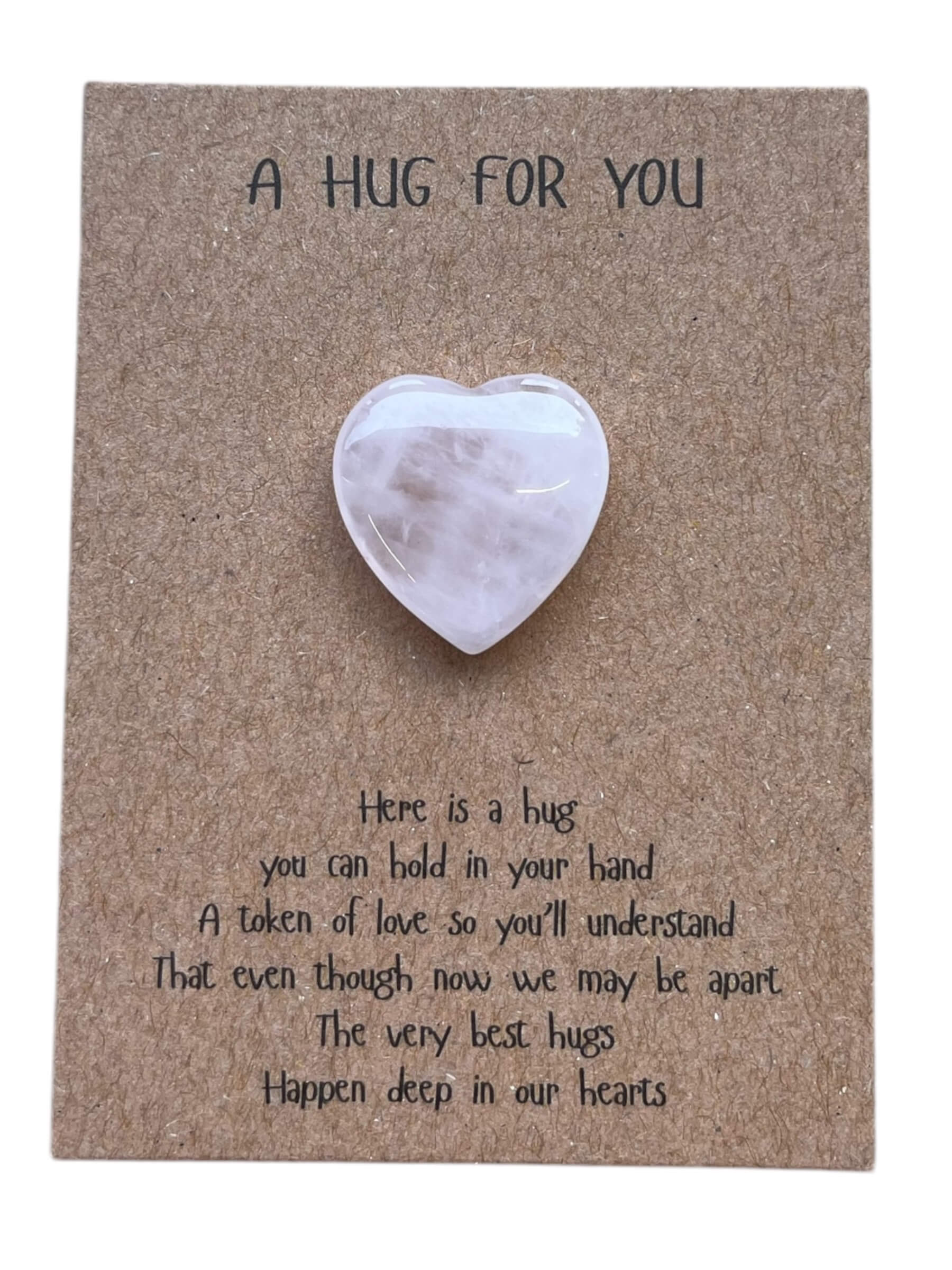 Broekzakknuffel in roze hartvorm, klein liefdevol cadeautje om mee te nemen.