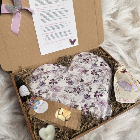 Handgemaakt hart Vlinderkusjes, Limited Edition brievenbuscadeau vol liefde.

