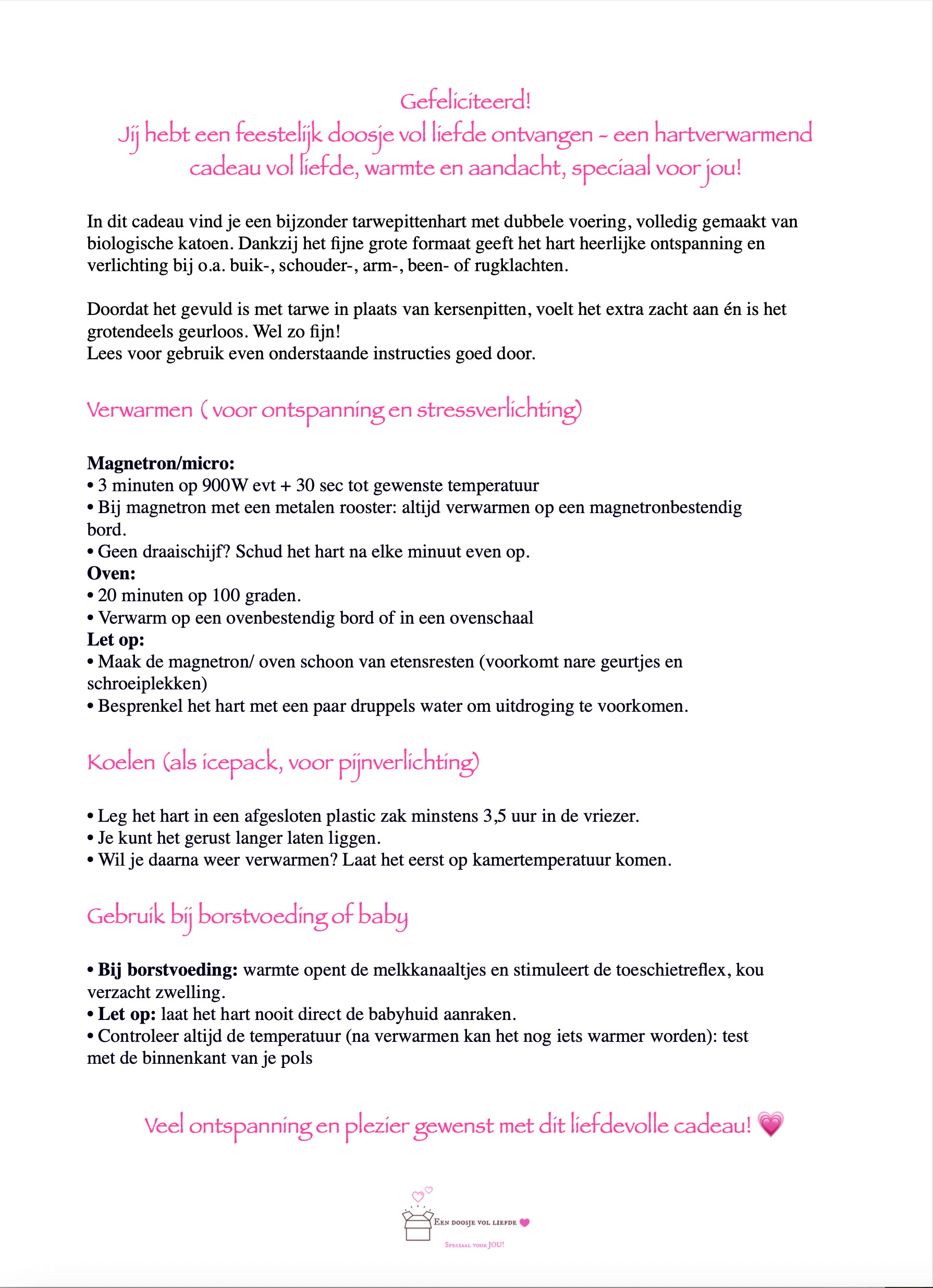 Een doosje vol liefde