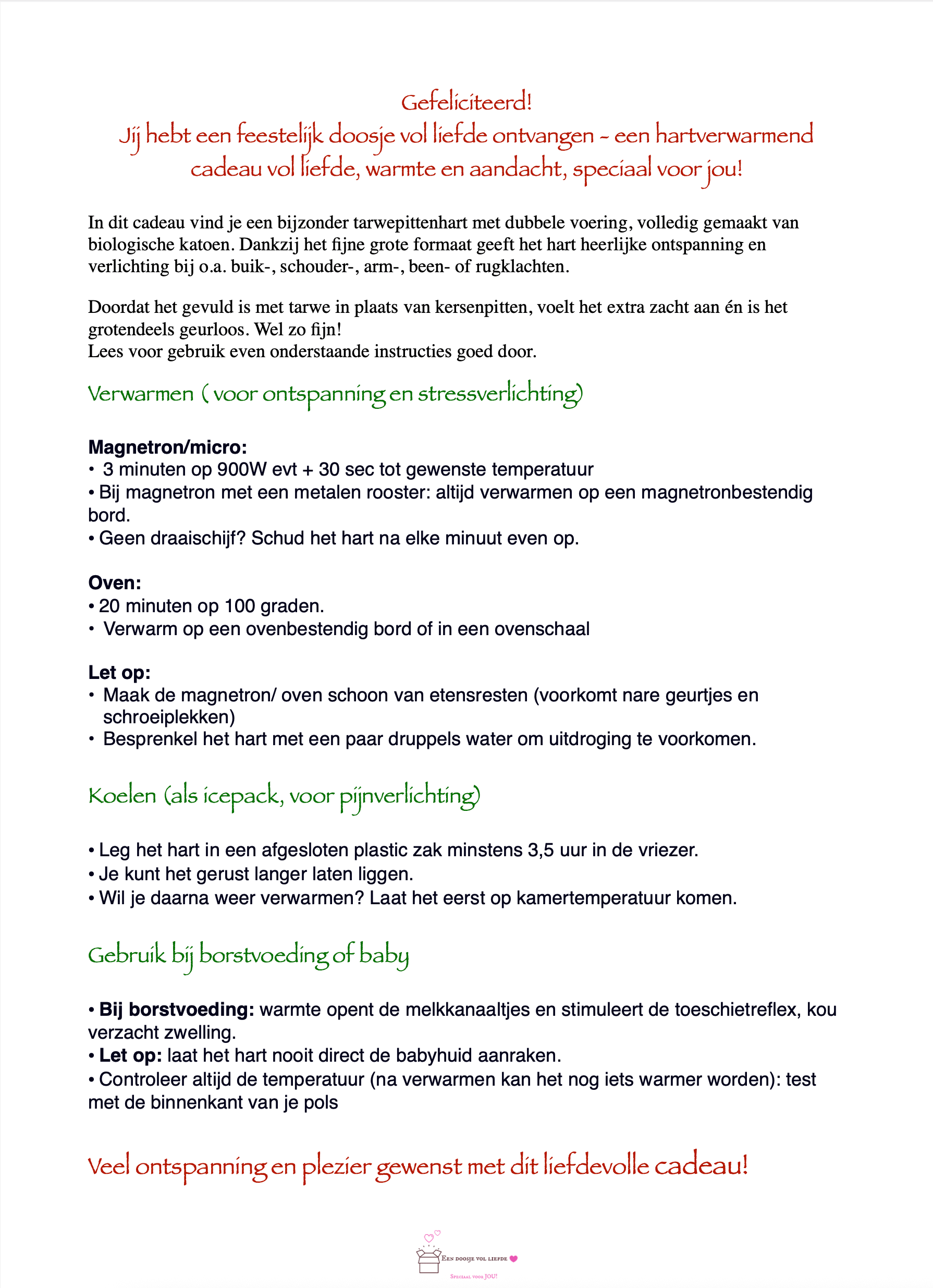 Een doosje vol liefde