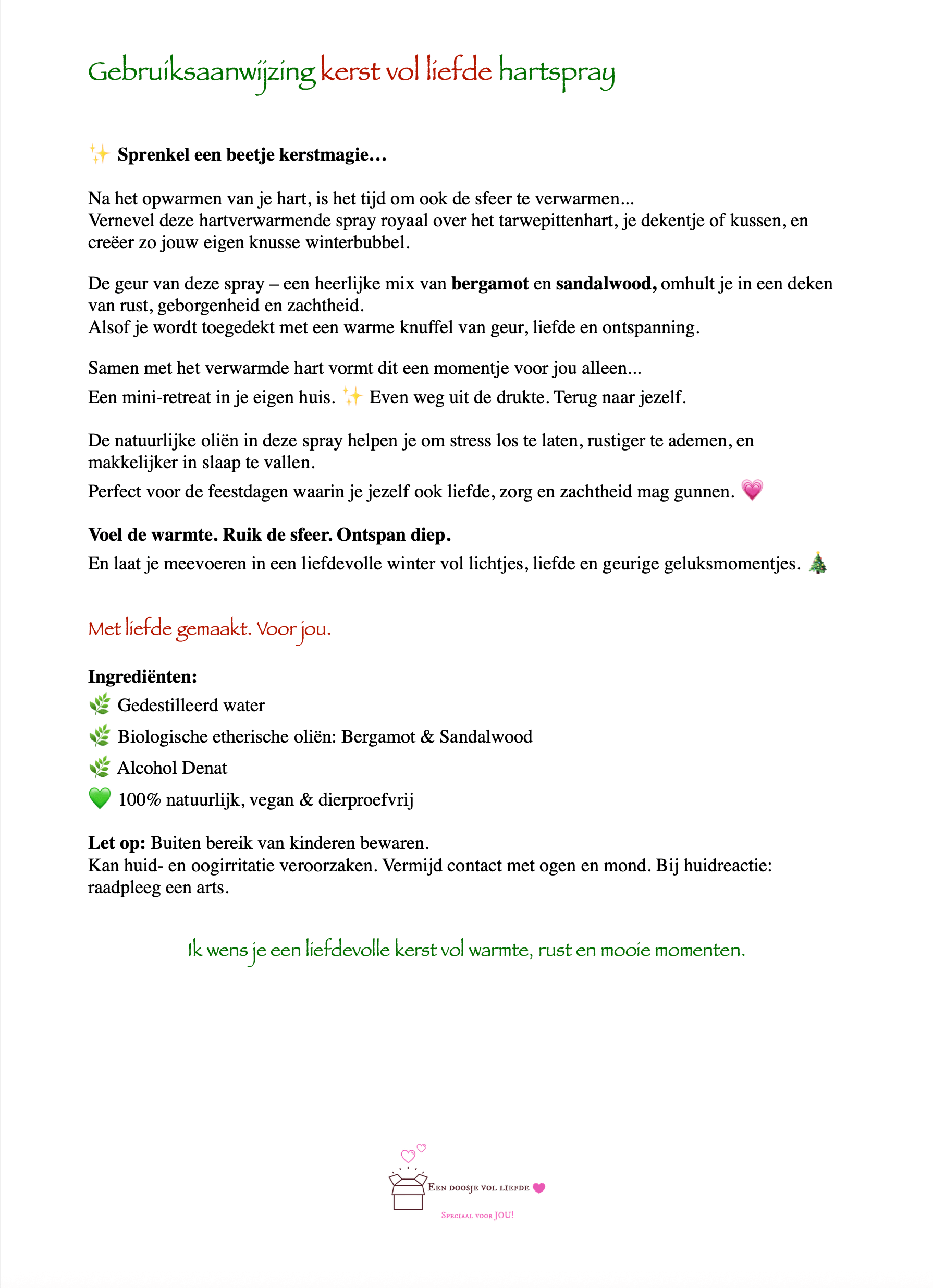 Een doosje vol liefde