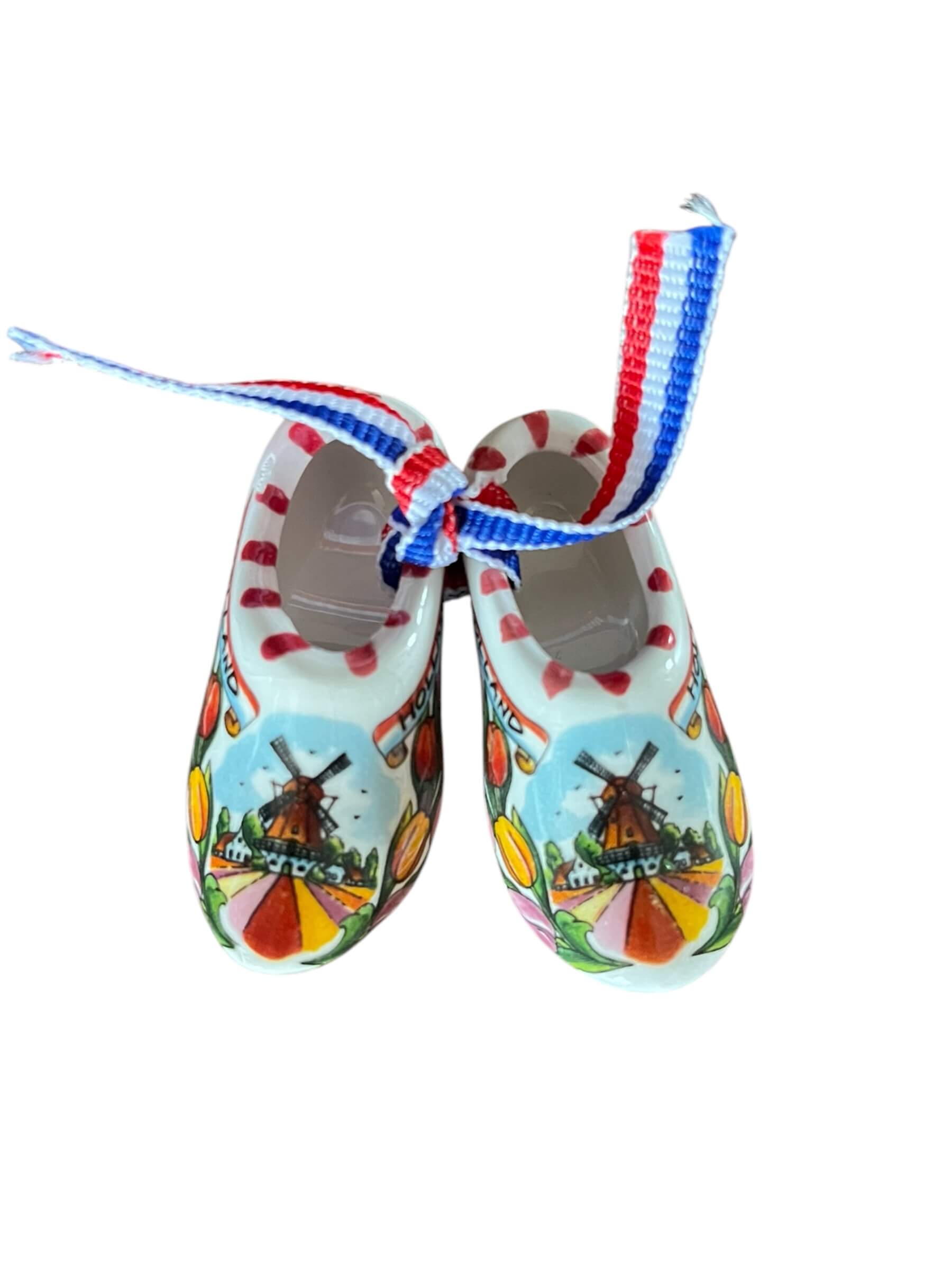 Hollandse stenen klompjes voor Een doosje vol liefde met een Hollands tintje
